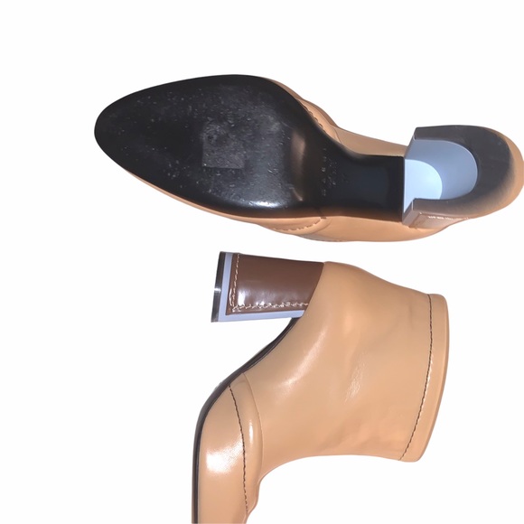 EUC MARNI Camel Leather Ankle Boots Semi-Pointed Block Heels Worn ONCE! SZ 37 EU - Picture 11 of 16